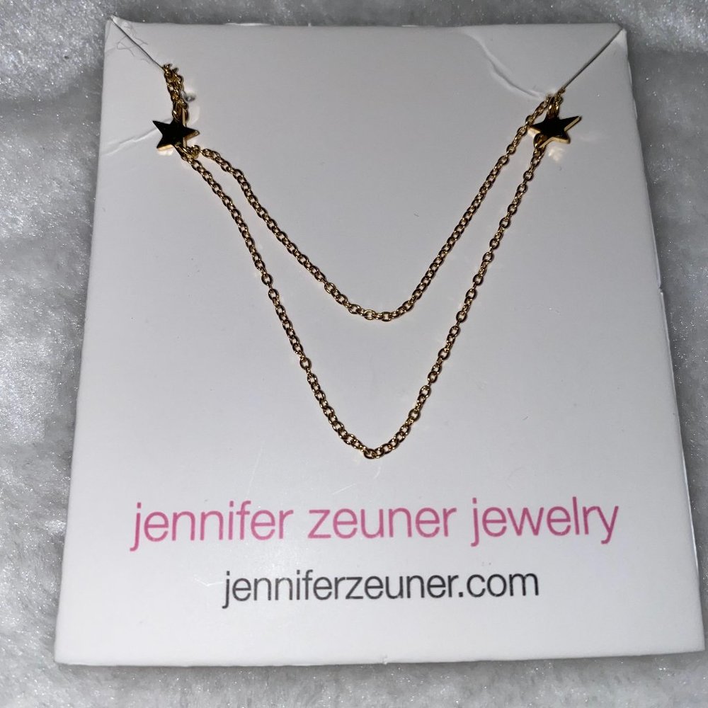 Jennifer Zeuner gold star necklace NEW!